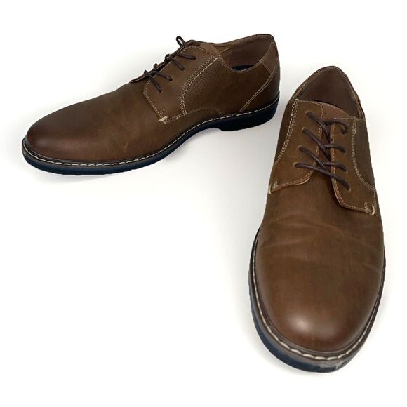 Nunn Bush Brown Plain Toe Oxford Shoes Men’s SZ 9.5 Comfort Gel pod Dress Casual main image 10